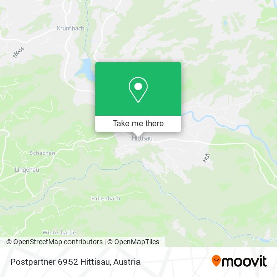 Postpartner 6952 Hittisau map