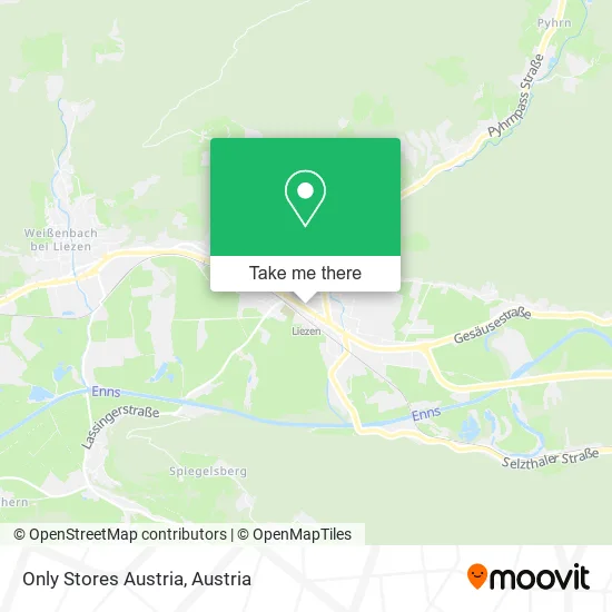 Only Stores Austria map