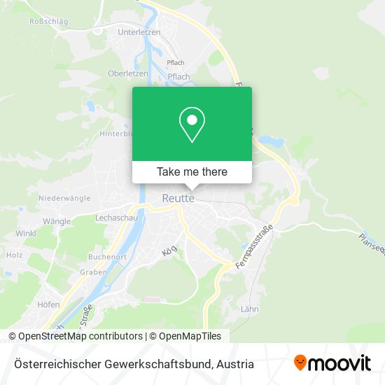 Österreichischer Gewerkschaftsbund map