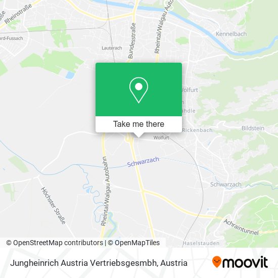 Jungheinrich Austria Vertriebsgesmbh map