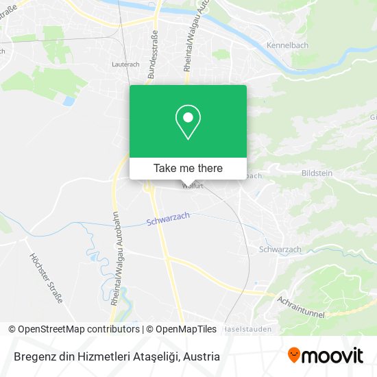 Bregenz din Hizmetleri Ataşeliği map