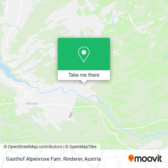 Gasthof Alpenrose Fam. Rinderer map