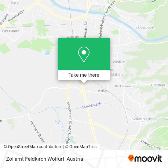 Zollamt Feldkirch Wolfurt map