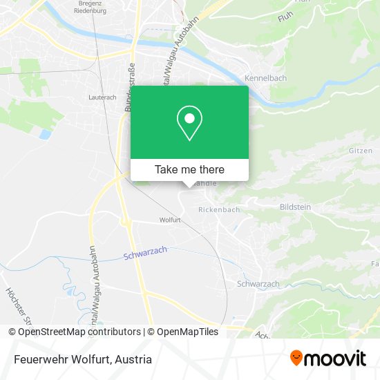 Feuerwehr Wolfurt map