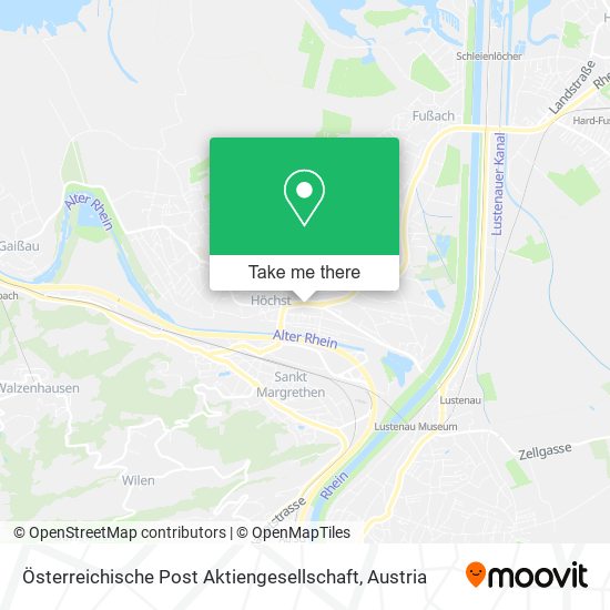 Österreichische Post Aktiengesellschaft map