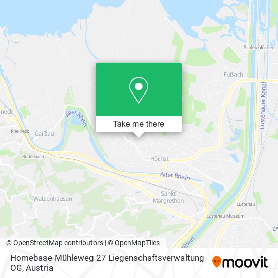Homebase-Mühleweg 27 Liegenschaftsverwaltung OG map