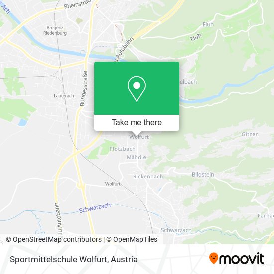 Sportmittelschule Wolfurt map