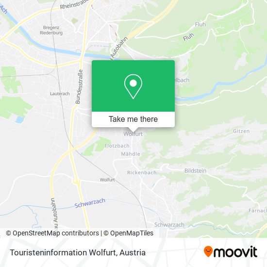 Touristeninformation Wolfurt map