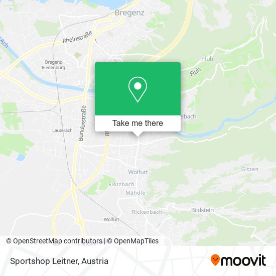 Sportshop Leitner map