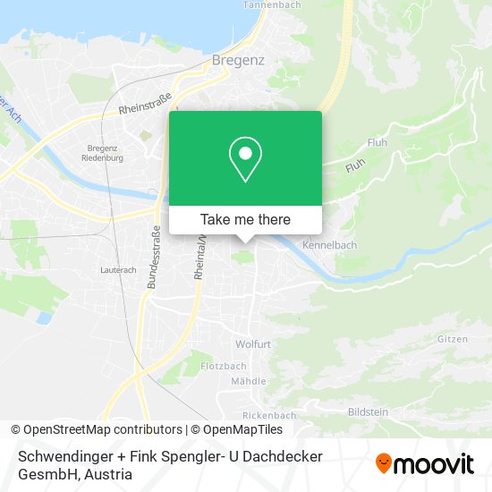 Schwendinger + Fink Spengler- U Dachdecker GesmbH map