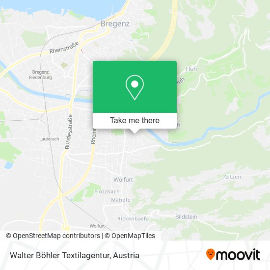 Walter Böhler Textilagentur map