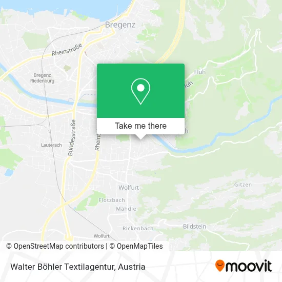 Walter Böhler Textilagentur map