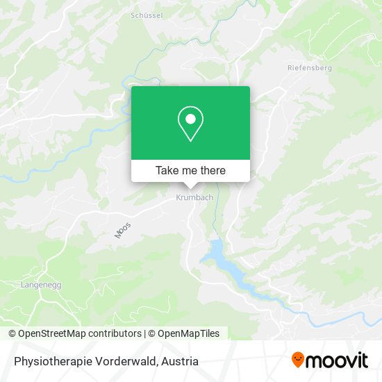 Physiotherapie Vorderwald map