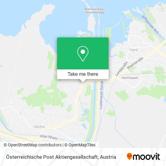 Österreichische Post Aktiengesellschaft map