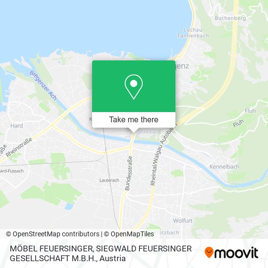 MÖBEL FEUERSINGER, SIEGWALD FEUERSINGER GESELLSCHAFT M.B.H. map