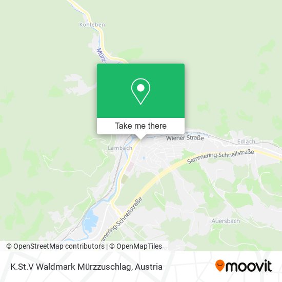 K.St.V Waldmark Mürzzuschlag map
