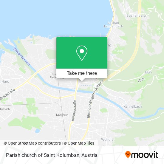 Parish church of Saint Kolumban map