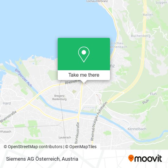 Siemens AG Österreich map