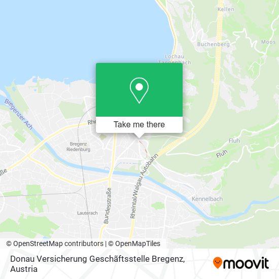 Donau Versicherung Geschãftsstelle Bregenz map