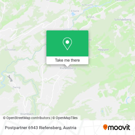 Postpartner 6943 Riefensberg map