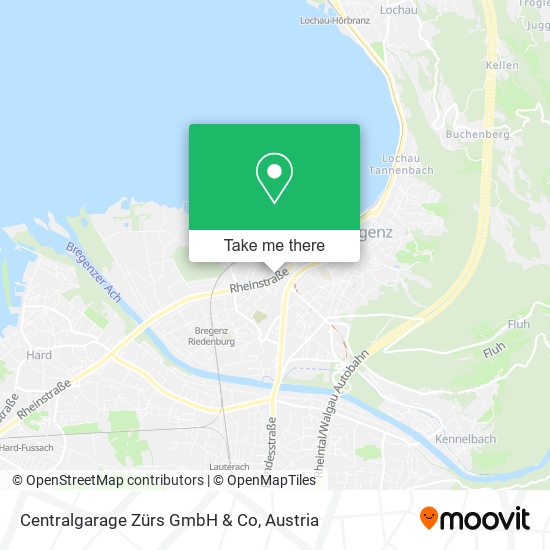 Centralgarage Zürs GmbH & Co map
