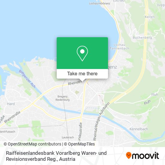 Raiffeisenlandesbank Vorarlberg Waren- und Revisionsverband Reg. map