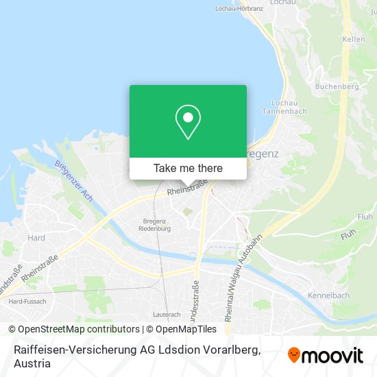Raiffeisen-Versicherung AG Ldsdion Vorarlberg map