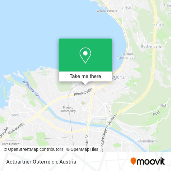 Actpartner Österreich map