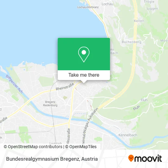 Bundesrealgymnasium Bregenz map