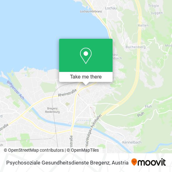 Psychosoziale Gesundheitsdienste Bregenz map