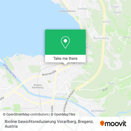 Bioline Gewichtsreduzierung Vorarlberg, Bregenz map