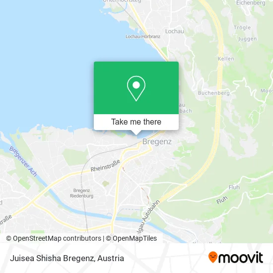 Juisea Shisha Bregenz map