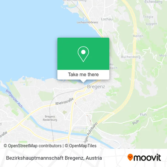 Bezirkshauptmannschaft Bregenz map