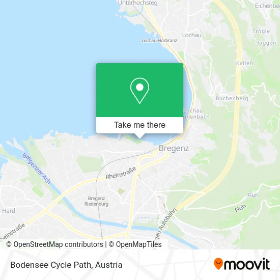 Bodensee Cycle Path map
