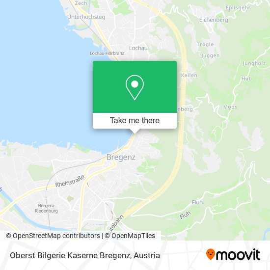 Oberst Bilgerie Kaserne Bregenz map