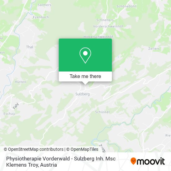 Physiotherapie Vorderwald - Sulzberg Inh. Msc Klemens Troy map