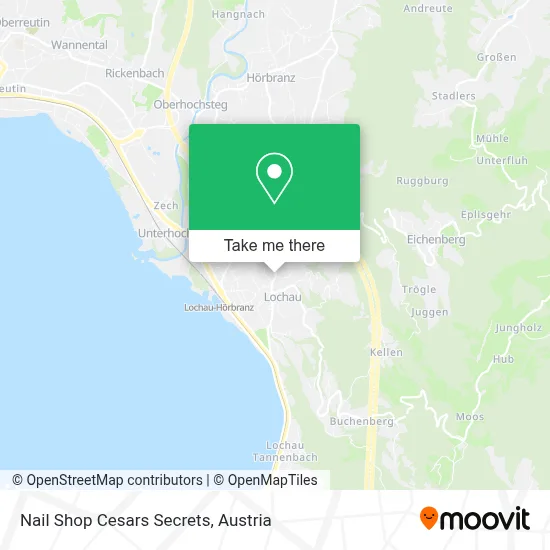 Nail Shop Cesars Secrets map
