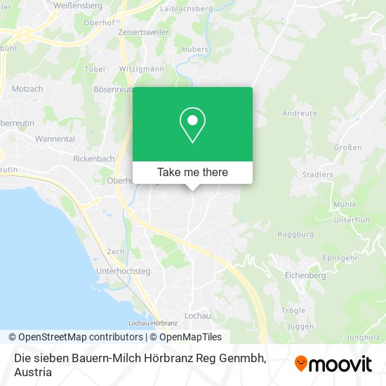 Die sieben Bauern-Milch Hörbranz Reg Genmbh map