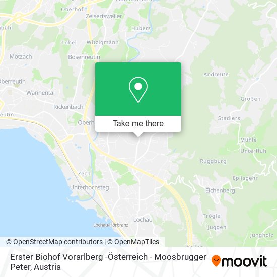 Erster Biohof Vorarlberg -Österreich - Moosbrugger Peter map