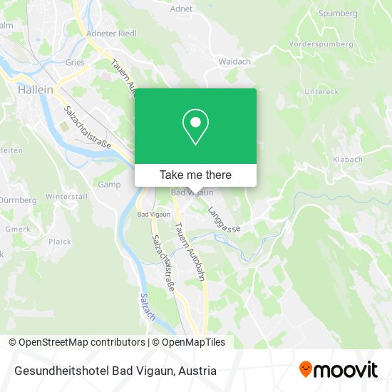 Gesundheitshotel Bad Vigaun map