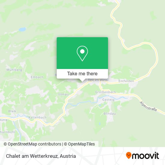 Chalet am Wetterkreuz map