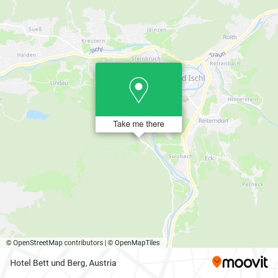 Hotel Bett und Berg map