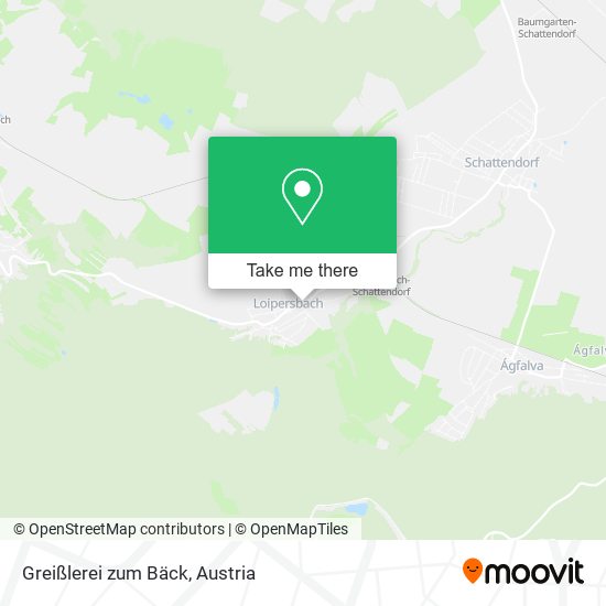 Greißlerei zum Bäck map