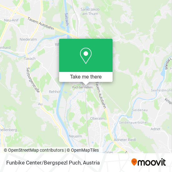 Funbike Center/Bergspezl Puch map