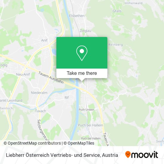Liebherr Österreich Vertriebs- und Service map