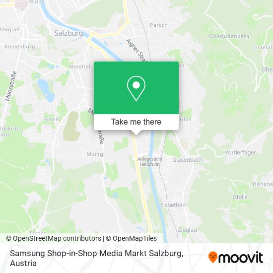 Samsung Shop-in-Shop Media Markt Salzburg map