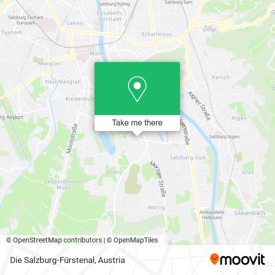 Die Salzburg-Fürstenal map