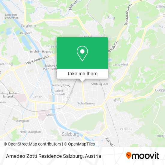 Amedeo Zotti Residence Salzburg map