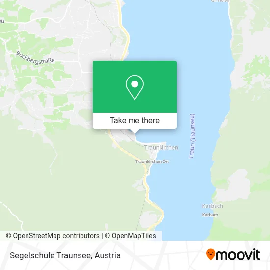 Segelschule Traunsee map