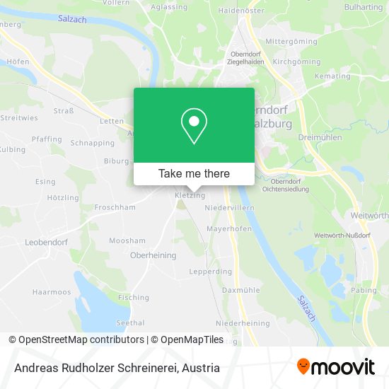 Andreas Rudholzer Schreinerei map
